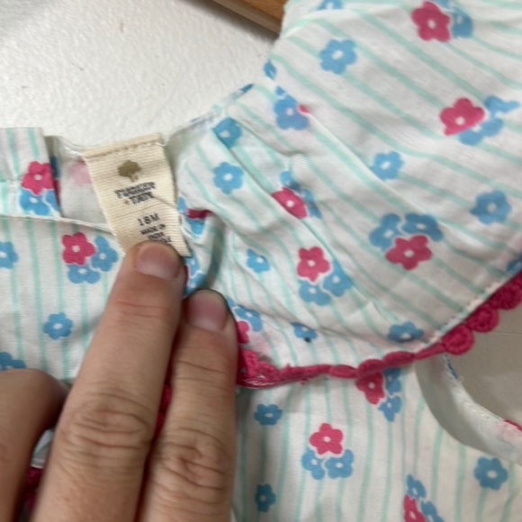 Tucker + Tate Floral Ruffle Dress - Blue and Pink - Picture 2 of 2